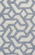 8' X 10' Off White And Gray Wool Geometric Hand Tufted Area Rug