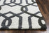 9' X 12' Gray And Ivory Wool Trellis Hand Tufted Area Rug
