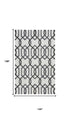 9' X 12' Gray And Ivory Wool Trellis Hand Tufted Area Rug