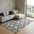 9' X 12' Gray And Ivory Wool Trellis Hand Tufted Area Rug
