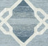 8' X 10' Gray And Blue Wool Trellis Hand Tufted Area Rug
