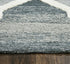 9' X 12' Gray And Blue Wool Trellis Hand Tufted Area Rug