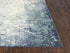 5' X 8' Teal Blue And Beige Trellis Area Rug