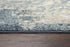 5' X 8' Teal Blue And Beige Trellis Area Rug