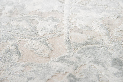 9' X 12' Cream And Beige Trellis Area Rug