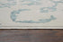 5' X 8' Gray And Blue Trellis Area Rug