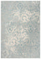 8' X 10' Gray And Blue Trellis Area Rug