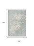 9' X 12' Gray And Blue Trellis Area Rug