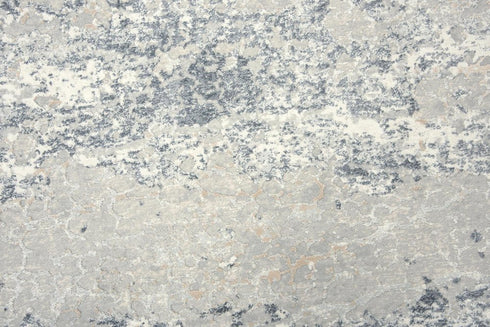 5' X 8' Cream Gray And Beige Abstract Area Rug