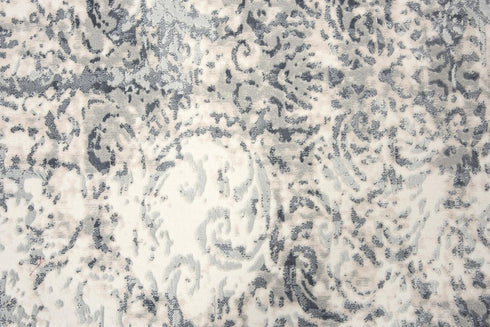 8' X 10' Cream And Gray Trellis Area Rug