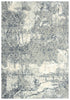 5' X 8' Cream Gray And Taupe Abstract Area Rug