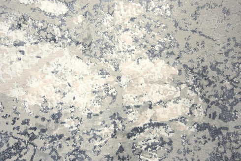 5' X 8' Cream Gray And Taupe Abstract Area Rug