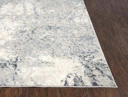 9' X 12' Cream Gray And Taupe Abstract Area Rug