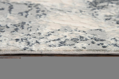 9' X 12' Cream Gray And Taupe Abstract Area Rug