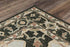 5' X 8' Black And Brown Wool Medallion Hand Tufted Area Rug