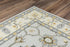 8' X 10' Gray And Brown Wool Oriental Hand Tufted Area Rug