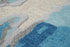 8' X 10' Beige And Blue Wool Abstract Hand Tufted Area Rug