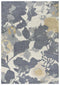 8' X 10' Gray And Beige Wool Floral Hand Tufted Area Rug