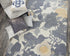 8' X 10' Gray And Beige Wool Floral Hand Tufted Area Rug