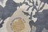 8' X 10' Gray And Beige Wool Floral Hand Tufted Area Rug