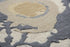8' X 10' Gray And Beige Wool Floral Hand Tufted Area Rug