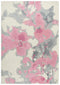 8' X 10' Beige And Pink Wool Floral Hand Tufted Area Rug