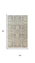 8' X 10' Copper And Beige New Zealand Lambs Wool Damask Hand Carved Handmade Area Rug