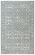 8' X 10' Gray And Ivory New Zealand Lambs Wool Oriental Hand Carved Handmade Area Rug