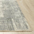 8' X 10' Gray And Light Gray New Zealand Lambs Wool Abstract Hand Carved Handmade Area Rug