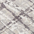 8' X 10' Ivory And Gray New Zealand Lambs Wool Abstract Hand Carved Handmade Area Rug