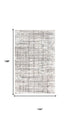 9' X 12' Ivory And Gray New Zealand Lambs Wool Abstract Hand Carved Handmade Area Rug