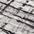 9' X 12' Black Ivory And Natural New Zealand Lambs Wool Abstract Hand Carved Handmade Area Rug