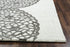 5' X 8' White And Ivory Wool Geometric Hand Tufted Area Rug