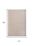9' X 12' Ivory And Beige Wool Geometric Hand Tufted Area Rug