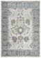 9' X 12' Ivory And Beige Oriental Hand Carved Handmade Area Rug