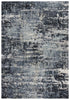 8' X 10' Gray Charcoal Beige And Ivory Abstract Hand Carved Handmade Area Rug