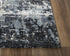 8' X 10' Gray Charcoal Beige And Ivory Abstract Hand Carved Handmade Area Rug