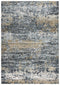 9' X 12' Gray Light Gray Brown Beige And Ivory Abstract Hand Carved Handmade Area Rug