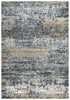 8' Gray Light Gray Brown Beige And Ivory Abstract Hand Carved Handmade Area Rug