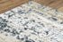 8' Gray Light Gray Brown Beige And Ivory Abstract Hand Carved Handmade Area Rug