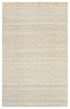 8' Natural And Beige Wool Geometric Hand Woven Area Rug