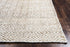 8' Natural And Beige Wool Geometric Hand Woven Area Rug