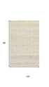 8' X 10' Natural And Beige Wool Geometric Hand Woven Area Rug