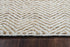 5' X 8' Natural And Beige Wool Chevron Hand Woven Area Rug