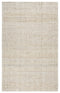 8' X 10' Natural And Beige Wool Chevron Hand Woven Area Rug