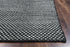 8' Black And Ivory Wool Polka Dot Hand Woven Area Rug