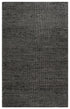 8' X 10' Black And Ivory Wool Polka Dot Hand Woven Area Rug