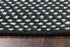 8' X 10' Black And Ivory Wool Polka Dot Hand Woven Area Rug
