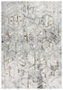 8' X 10' Stone Beige Gray And Ivory Geometric Area Rug