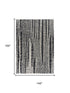9' X 12' Beige Black Ivory And Gray Abstract Area Rug